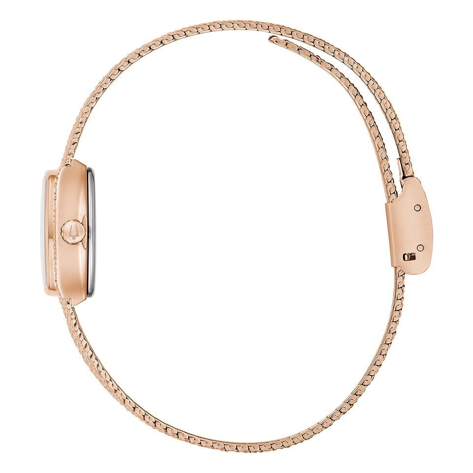 Bulova Ladies' Quartz Watch 17mm Goddess of Time Brown Rose Gold