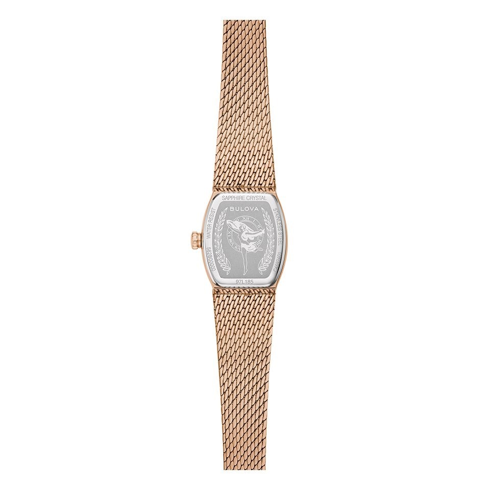 Bulova Ladies' Quartz Watch 17mm Goddess of Time Brown Rose Gold