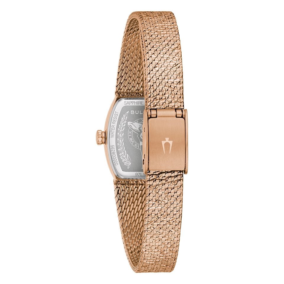 Bulova Ladies' Quartz Watch 17mm Goddess of Time Brown Rose Gold