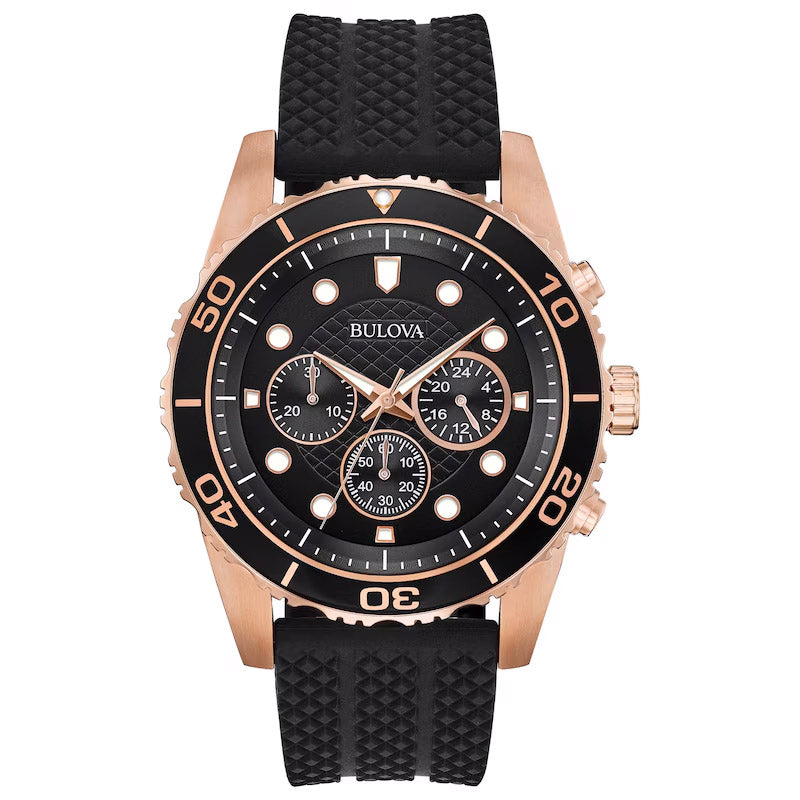 Bulova Exclusive Men s Black Watch 98A192 from Watches and Crystals Watches Crystals