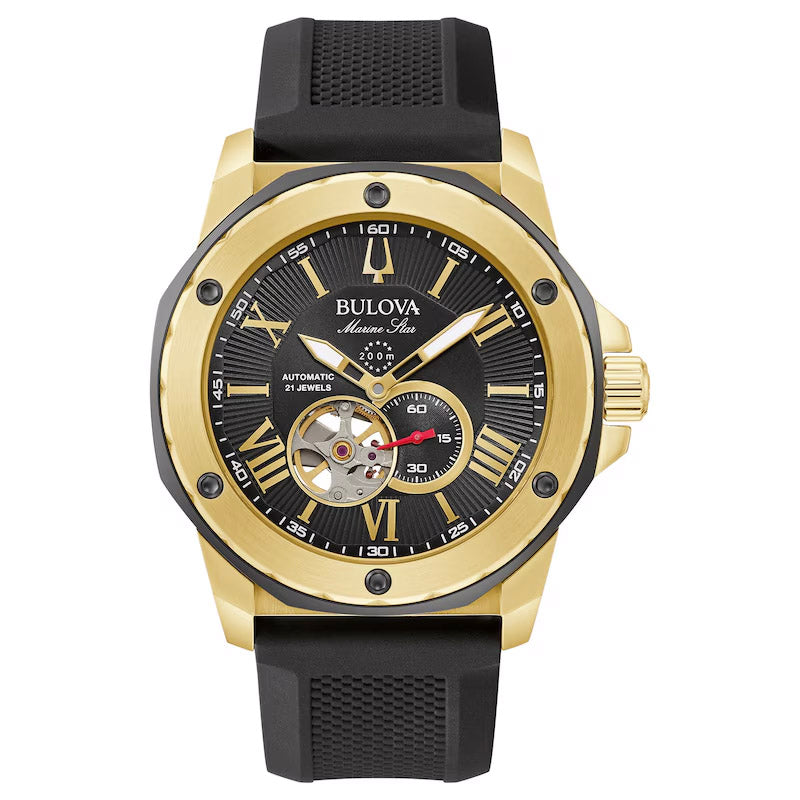 Black and gold bulova watch hotsell