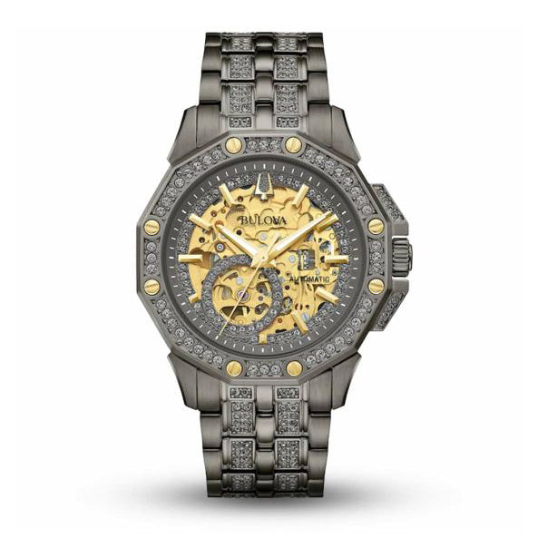 Bulova gold crystal watch best sale