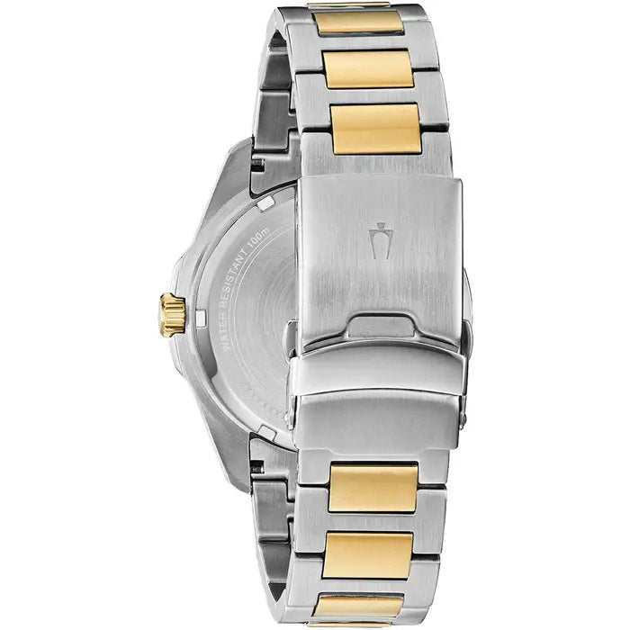 Bulova Marine Star Men s Two Tone Watch 98B334 from Watches and Crystals Watches Crystals