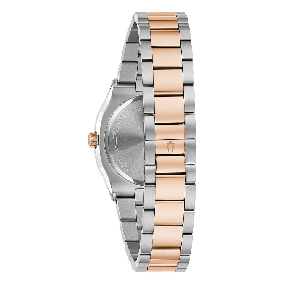 Bulova Ladies' Quartz Watch 31mm Surveyor White Two Tone
