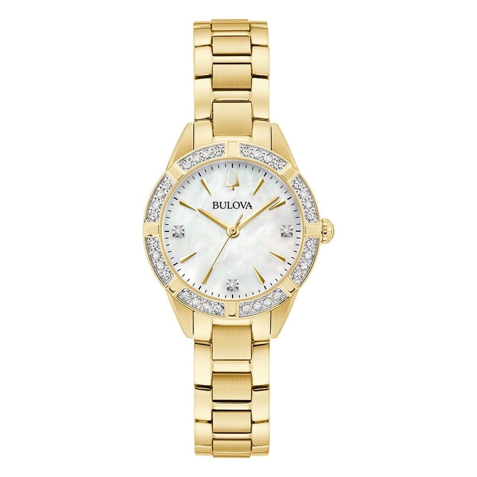 Bulova Ladies' Quartz Watch 28mm Sutton White Gold