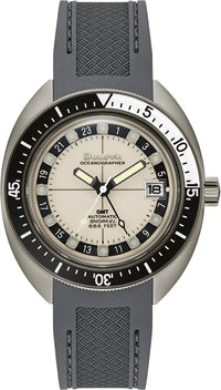 Thumbnail for Bulova Oceanographer GMT Men's White Grey Watch 98B407