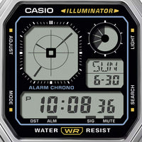 Thumbnail for Casio Unisex Digital Watch 34mm Retro Vintage Silver Black