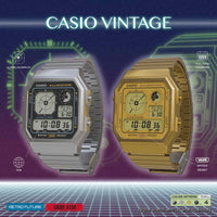 Thumbnail for Casio Unisex Digital Watch 34mm Retro Vintage Silver Black