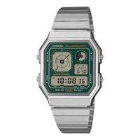 Thumbnail for Casio Unisex Digital Watch 34mm Retro Vintage Silver Green