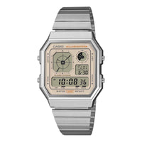 Thumbnail for Casio Unisex Digital Watch 34mm Retro Vintage Silver