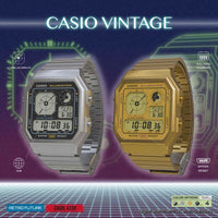 Thumbnail for Casio Unisex Digital Watch 34mm Retro Vintage Gold