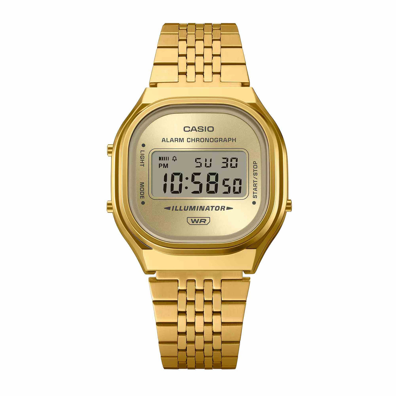 Casio Unisex Digital Watch 37mm Vintage Gold