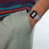 Thumbnail for Casio Unisex Digital Watch 33mm Iconic Vintage Silver Black