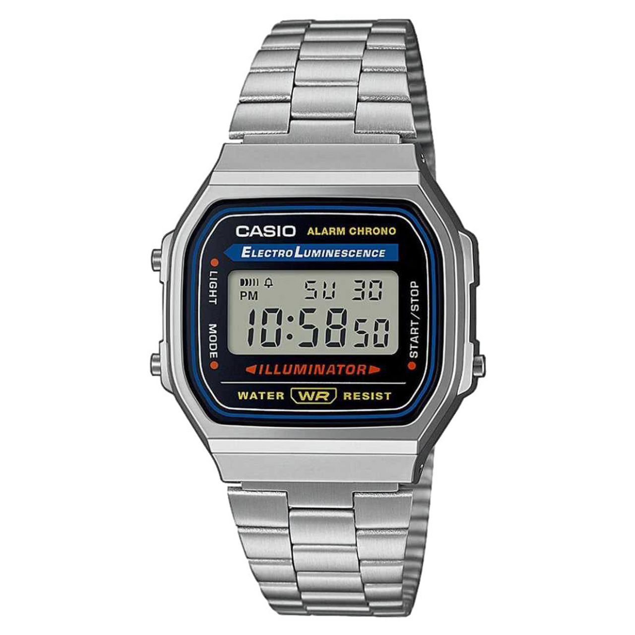 Casio Watch Digital Vintage Silver