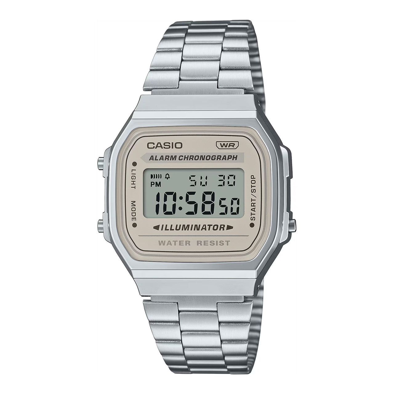 Casio Vintage 37mm Neutral Silver Unisex Digital Watch