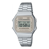 Thumbnail for Casio Vintage 37mm Neutral Silver Unisex Digital Watch