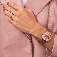 Thumbnail for Casio Unisex Quartz Digital Watch 36mm Vintage Rose Gold Purple