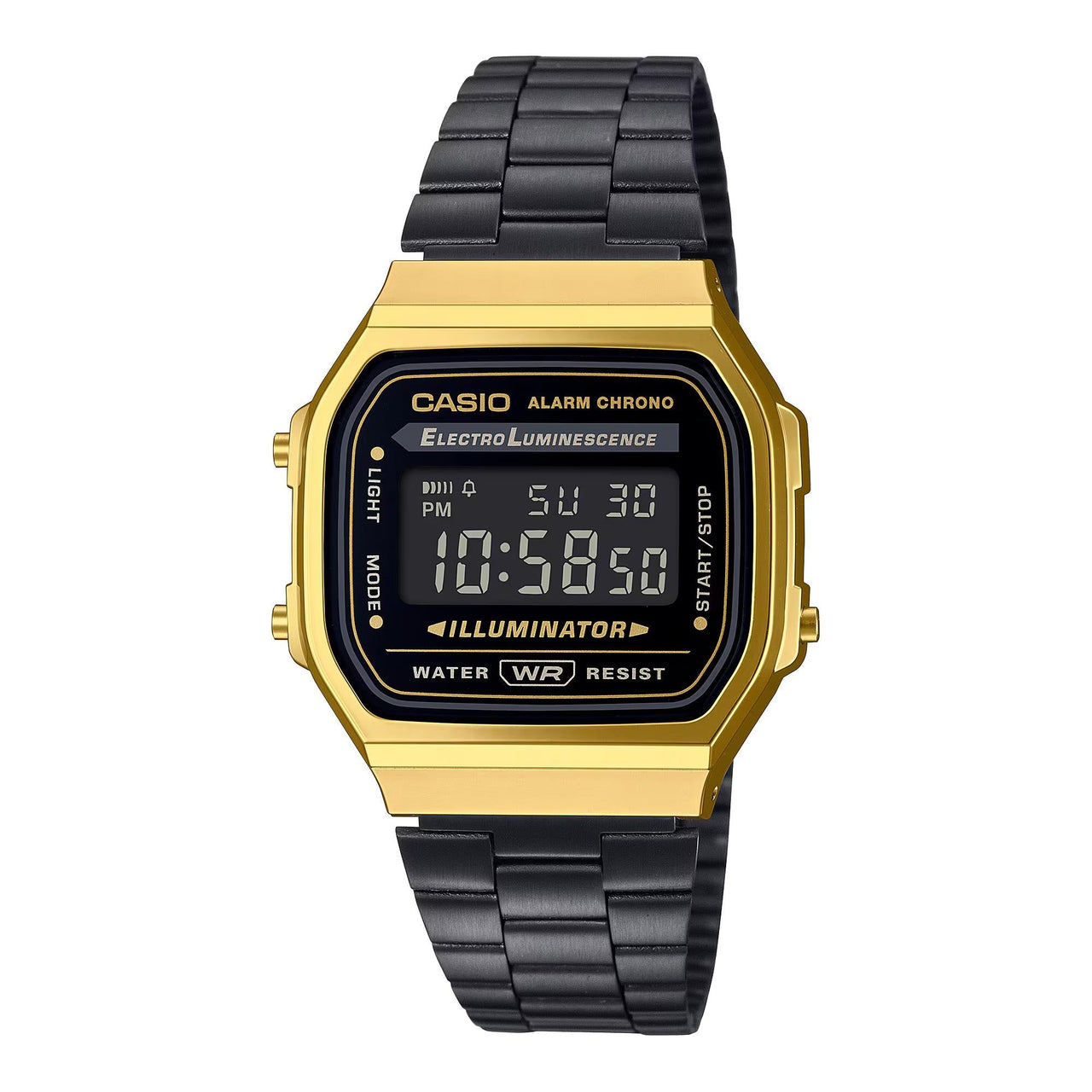 Casio Unisex Quartz Digital Watch 36mm Vintage Black Gold