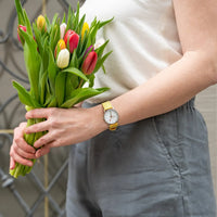 Thumbnail for Mondaine Ladies Watch Classic White Modern Yellow