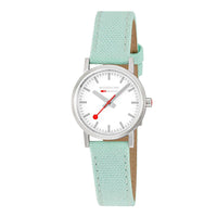 Thumbnail for Mondaine Ladies Watch Classic White Mint Green