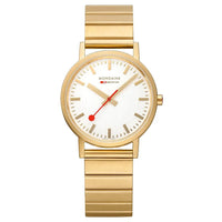 Thumbnail for Mondaine Ladies Watch Classic White Gold