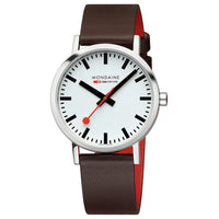 Thumbnail for Mondaine Men’s Watch 40mm Classic Brown White