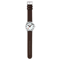 Thumbnail for Mondaine Men’s Watch 40mm Classic Brown White