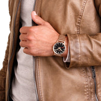 Thumbnail for Mondaine Watch Classic Black Rose Gold