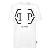 Thumbnail for Philipp Plein Round Neck SS Hexagon T-Shirt Size L