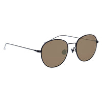 Thumbnail for Ann Demeulemeester Sunglasses Oval Black and Brown