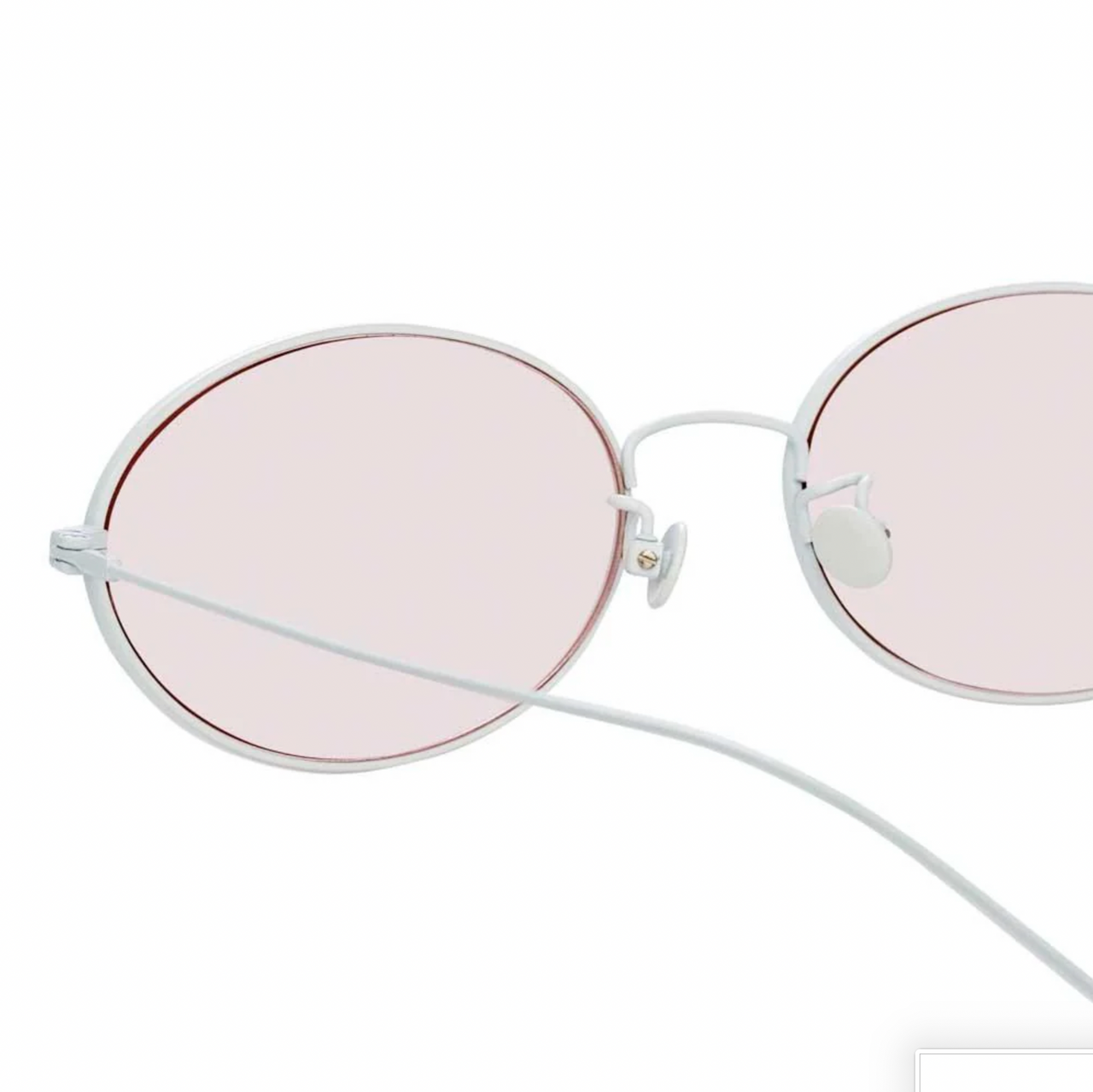 Ann Demeulemeester x Linda Farrow Silver/Pink Sunglasses