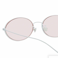 Thumbnail for Ann Demeulemeester x Linda Farrow Silver/Pink Sunglasses