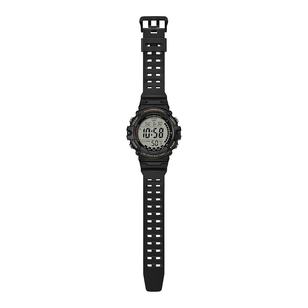 Casio Men's Digital Watch 51mm Extra Long Strap Black