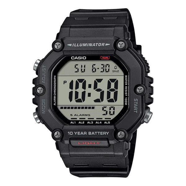 Casio Men's Digital Watch 50mm Black