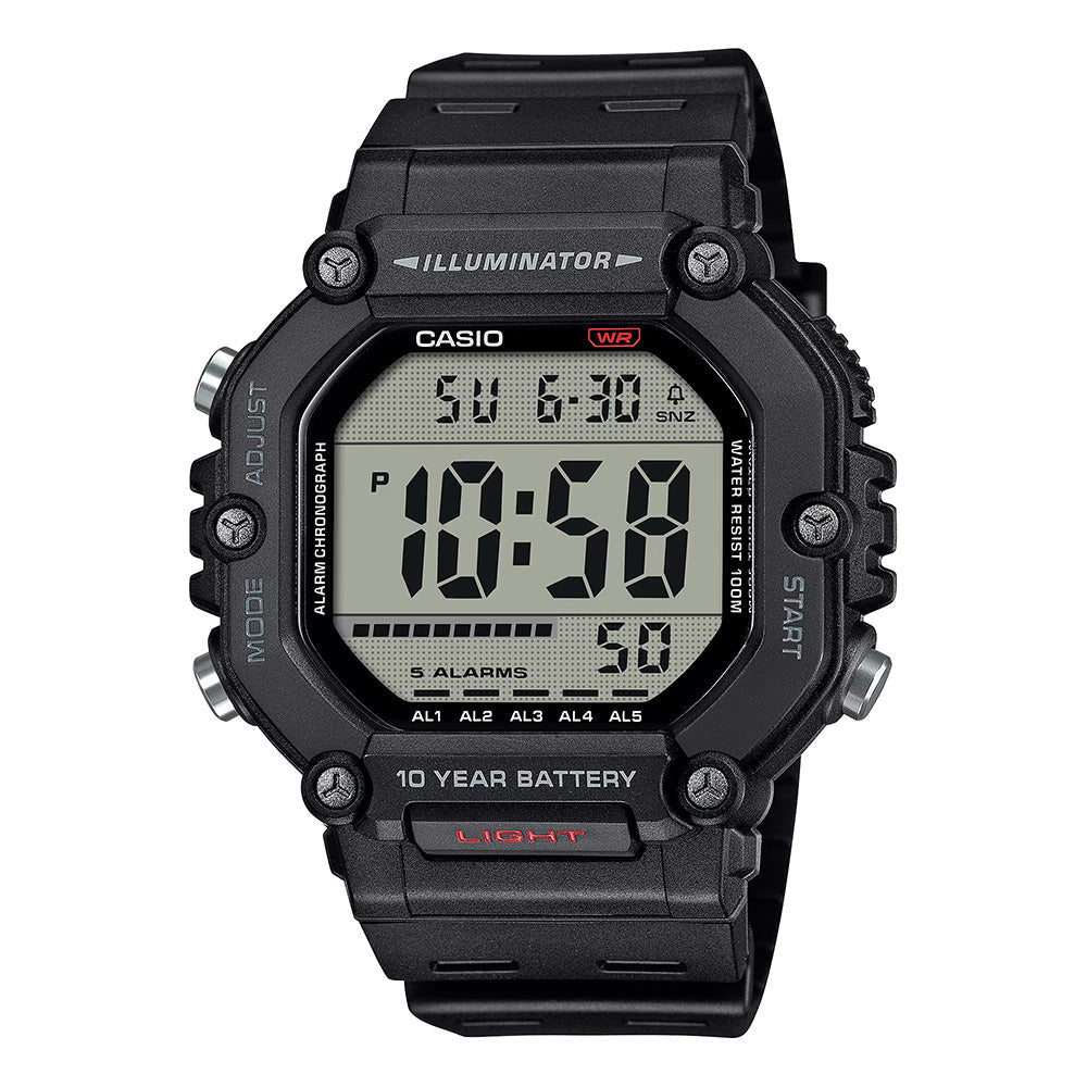 Casio Men's Digital Watch 50mm Black
