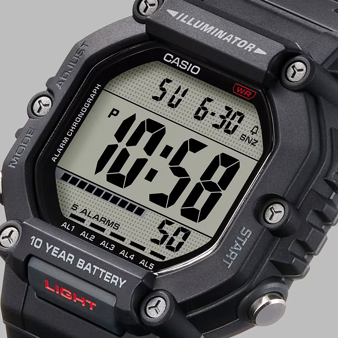 Casio Men's Digital Watch 50mm Black