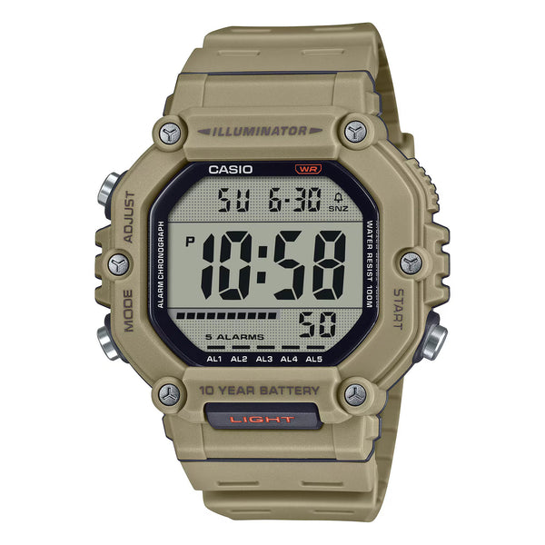 Casio Men's Digital Watch 50mm Military Green