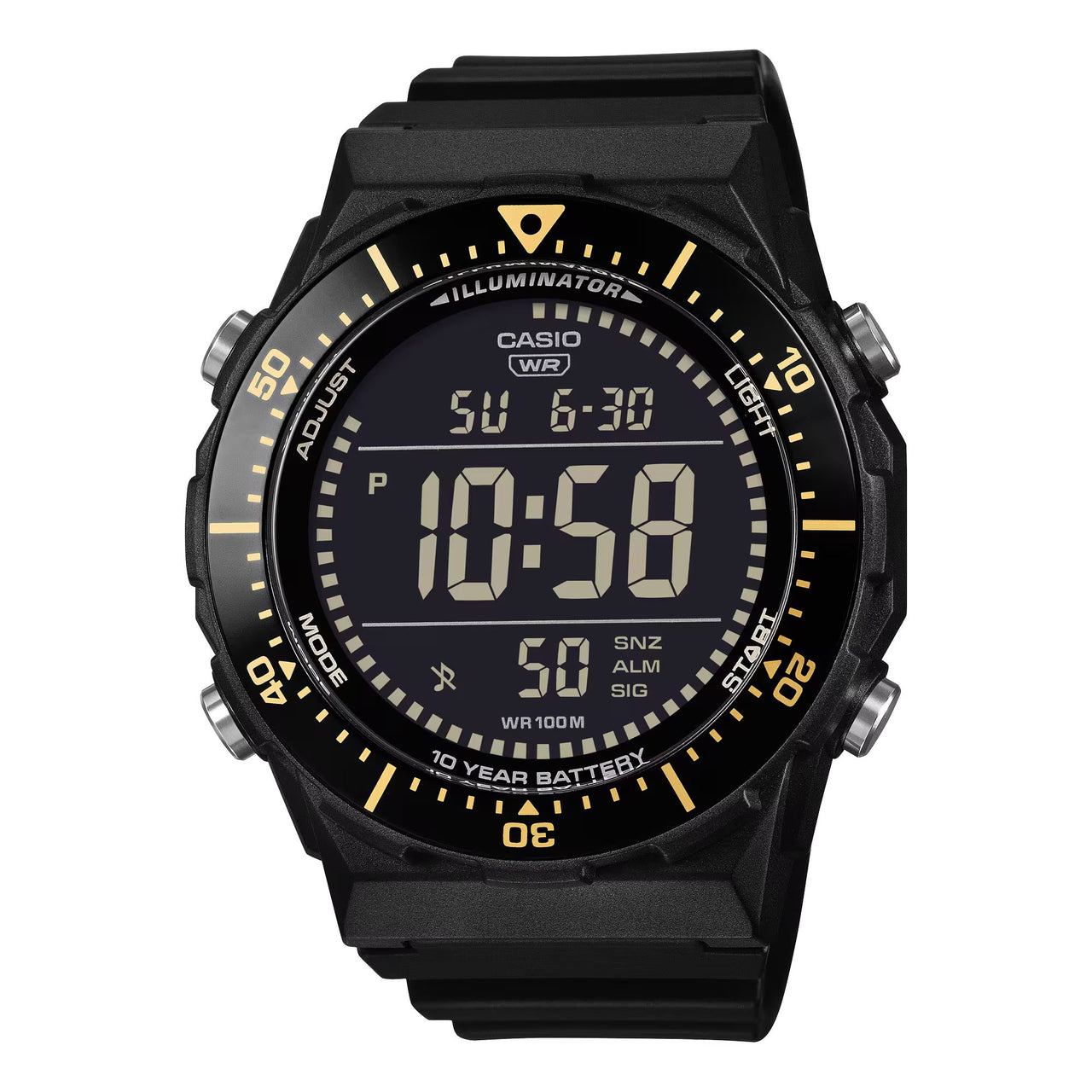 Casio Men's Digital Watch 47mm Multifunction Black