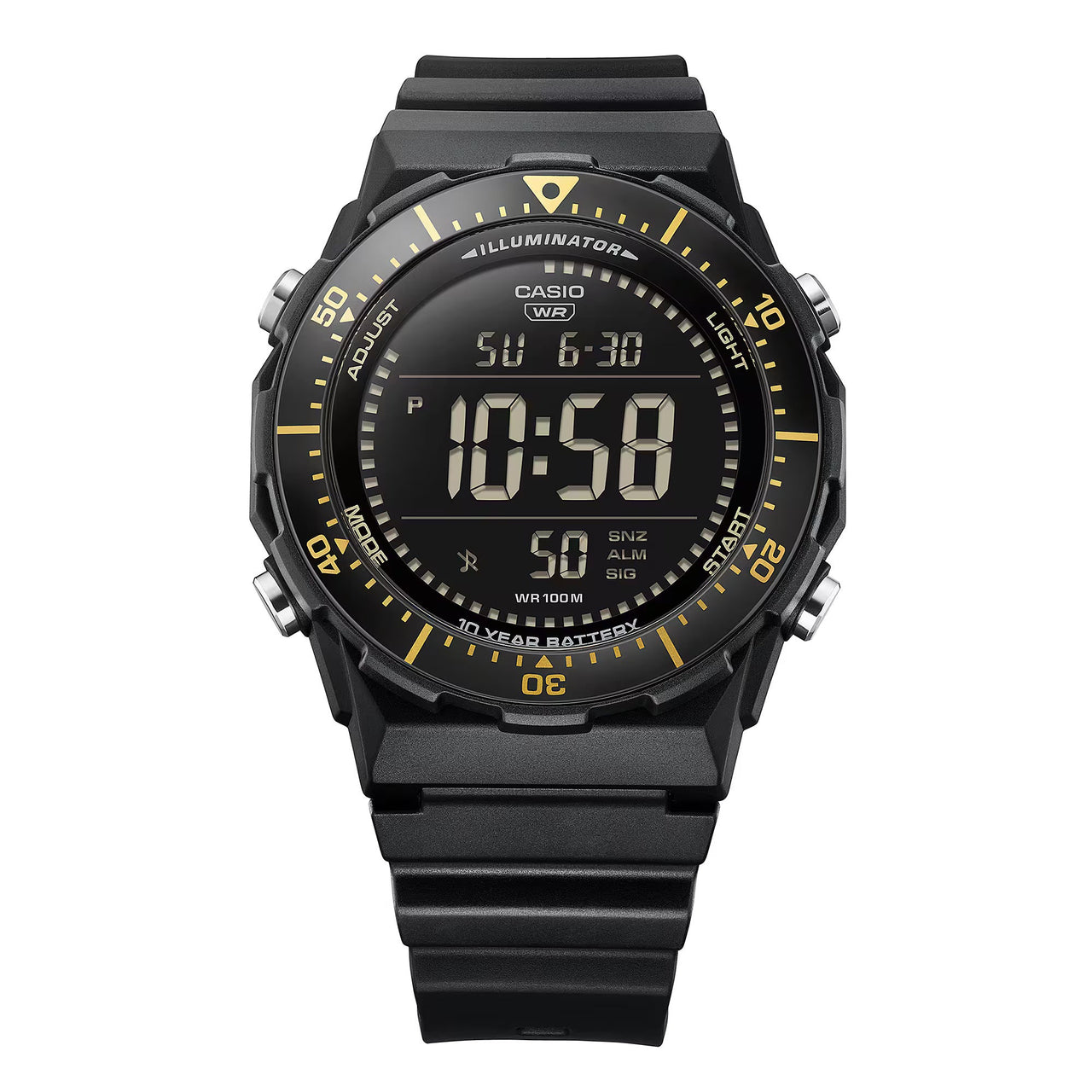 Casio Men's Digital Watch 47mm Multifunction Black