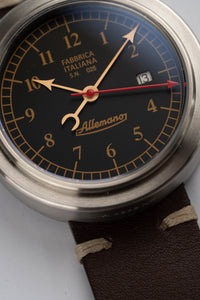 Thumbnail for Allemano Day A 1919 Men's Black Watch DAY-A-1919-NP-PB