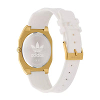 Thumbnail for Adidas Originals City Tech Thin Unisex White Gold Watch AOFH24003
