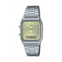 Thumbnail for Casio Watch Vintage Retro Dual Time Steel light green AQ-230A-9AMQYDF