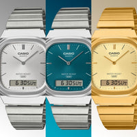 Thumbnail for Casio Unisex Vintage Analog Digital Gold Watch