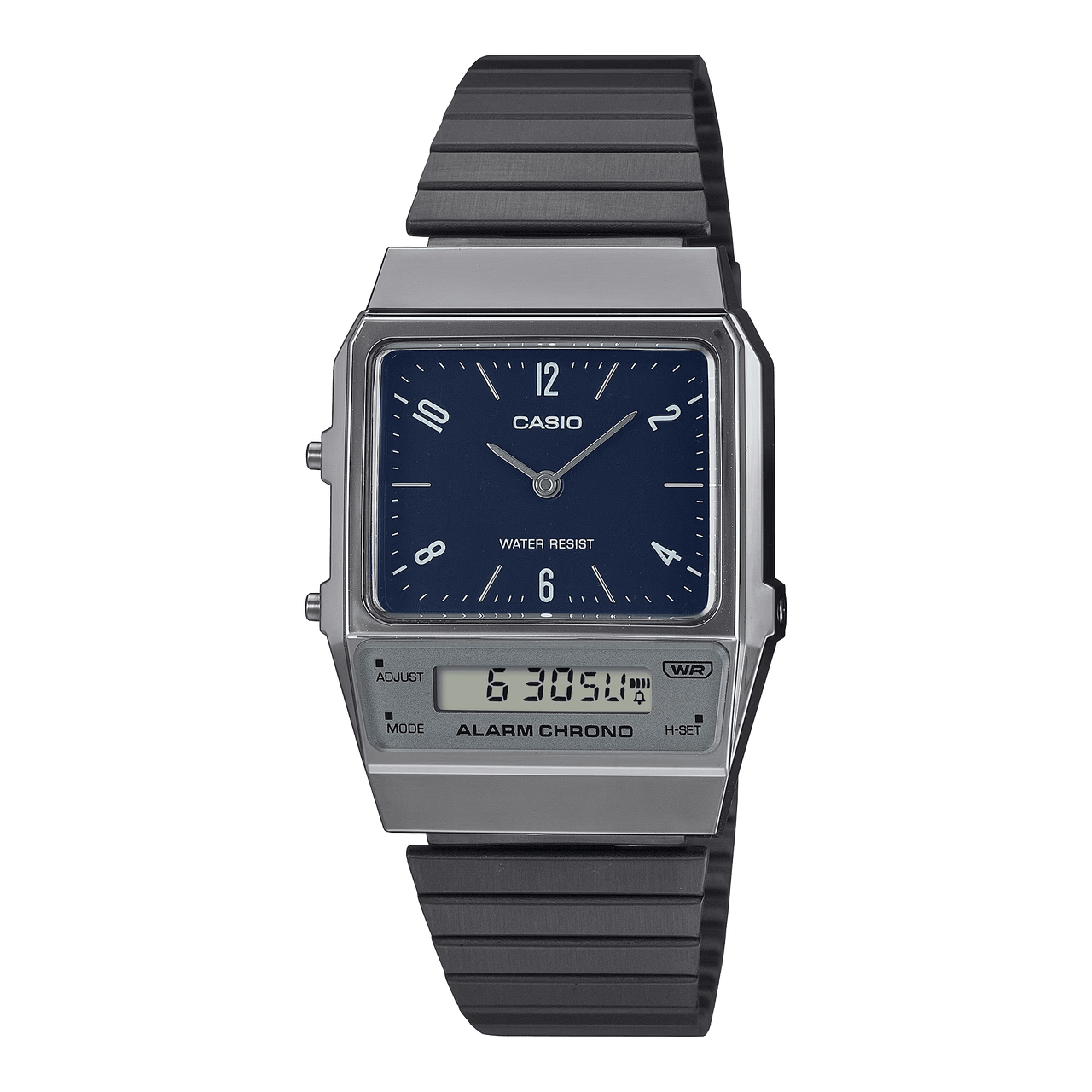 Casio Vintage Blue Dark Grey Dual Time Unisex Watch AQ-800EB-2ADF