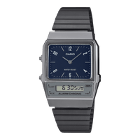 Thumbnail for Casio Vintage Blue Dark Grey Dual Time Unisex Watch AQ-800EB-2ADF