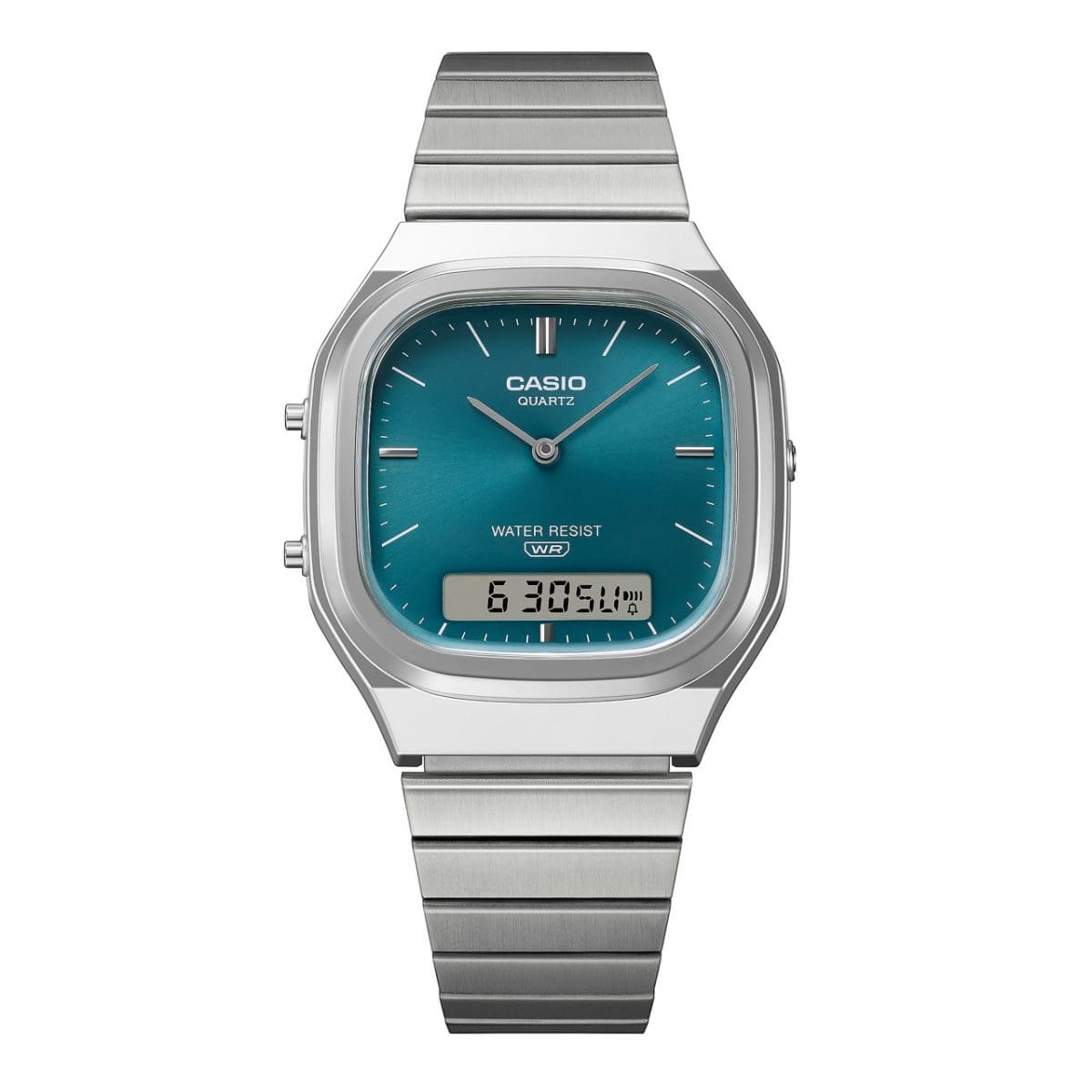 Casio Unisex Vintage Analog Green Digital Watch
