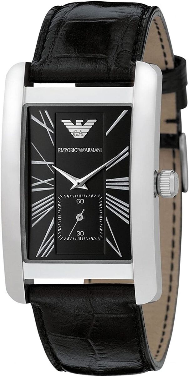 Emporio Armani Men's Watch Classic Black AR0143 – Watches & Crystals