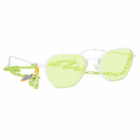 Thumbnail for Alessandra Rich Ladies Rectangular Green Sunglasses