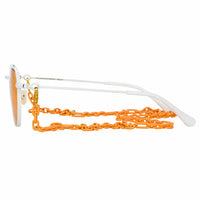 Thumbnail for Alessandra Rich x Linda Farrow Orange Women’s Sunglasses