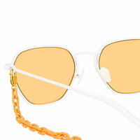 Thumbnail for Alessandra Rich x Linda Farrow Orange Women’s Sunglasses
